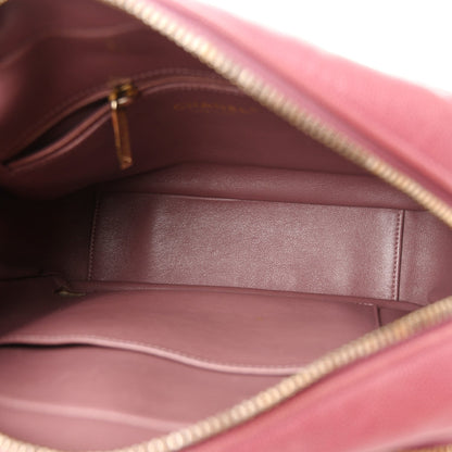 Caviar Quilted Medium Business Affinity Camera Case Dark Pink