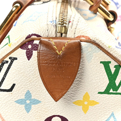 Monogram Multicolor Speedy 30 White