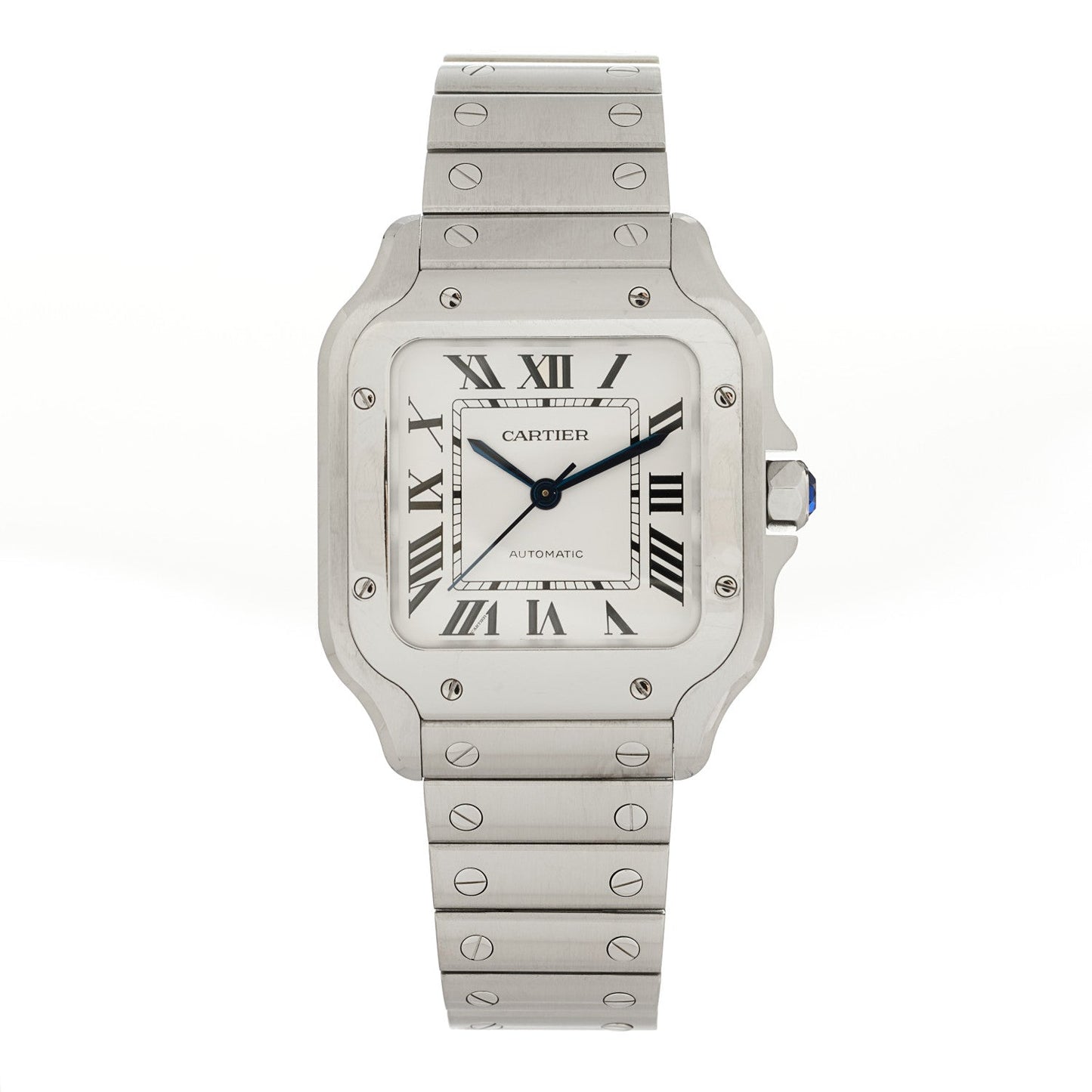 Stainless Steel 35mm Santos de Cartier Automatic Watch