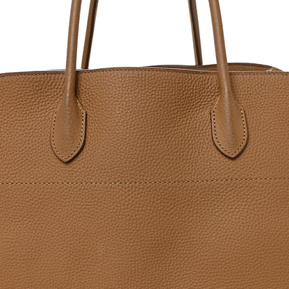 Matte Grained Calfskin Soft Margaux 17 Dark Taupe