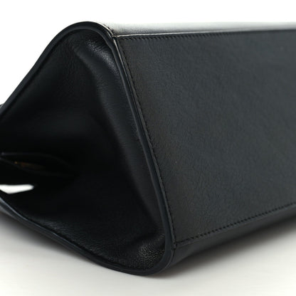 Calfskin Mini Hug Bag Black