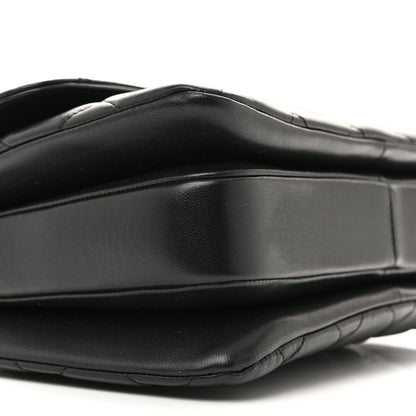 Lambskin Quilted Small Trendy CC Dual Handle Flap Bag Black