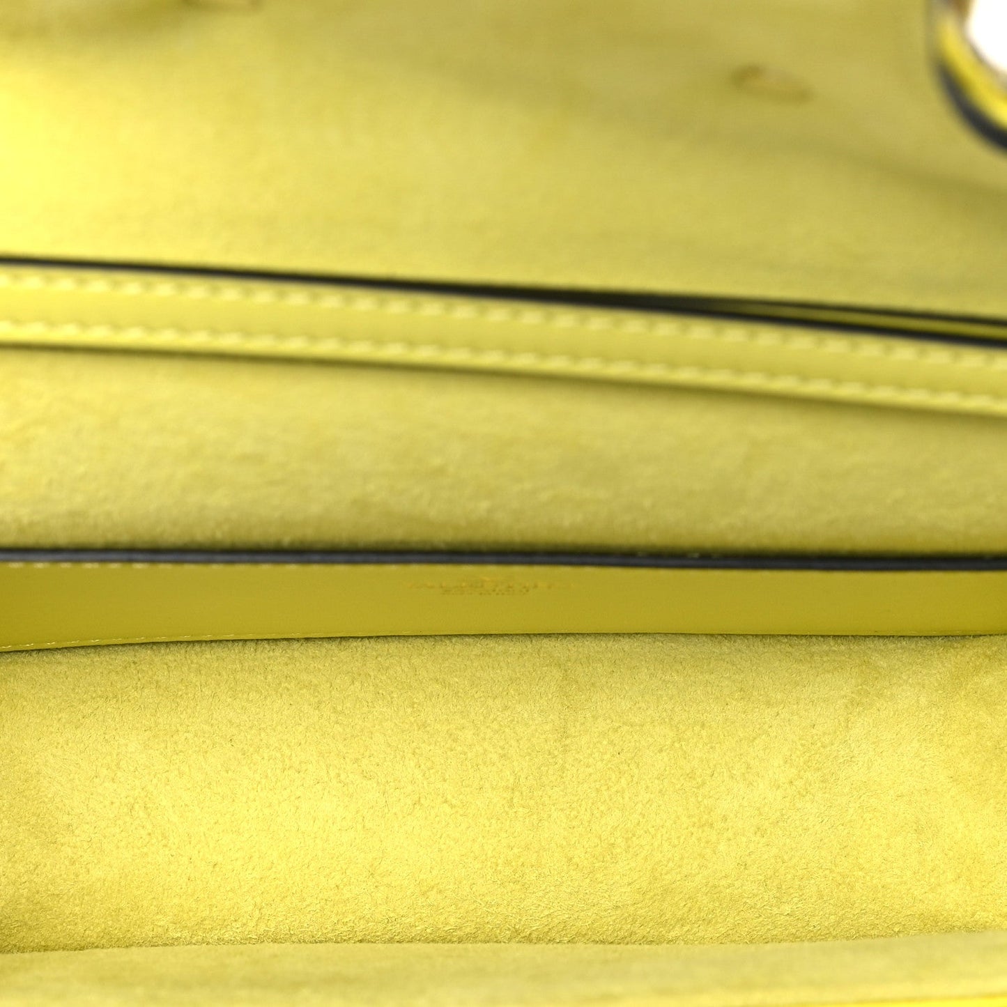 Crystal Nappa Enamel Vlogo Small Loco Shoulder Bag Lemon Cedar