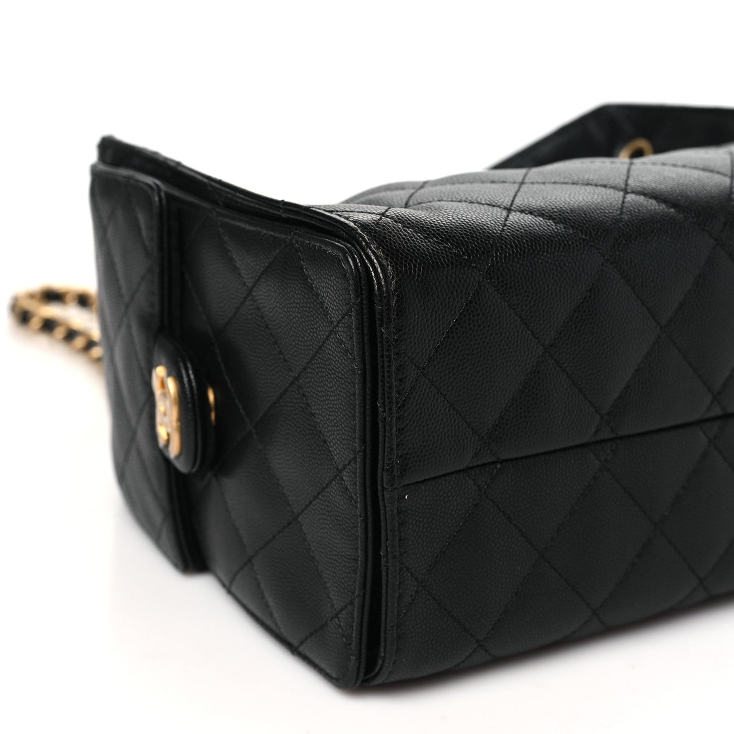Caviar Quilted Small Chanel 25 Handbag Black