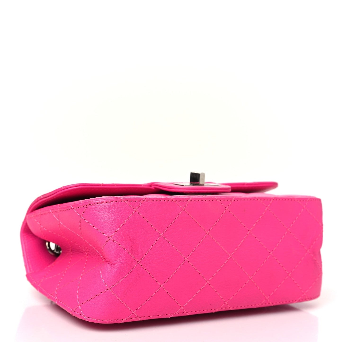 Goatskin Quilted 2.55 Reissue Mini Flap Fluorescent Pink