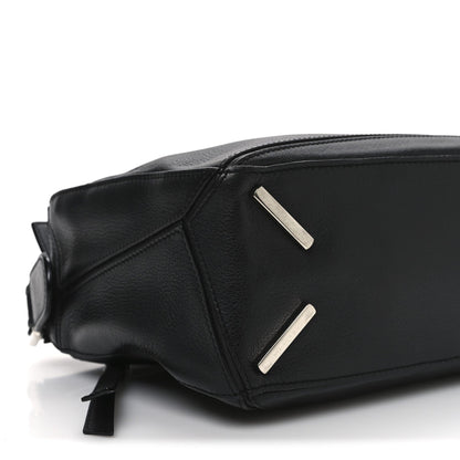 Calfskin Small Puzzle Bag Black