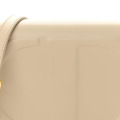Calfskin CD Signature Flap Crossbody Caramel Beige