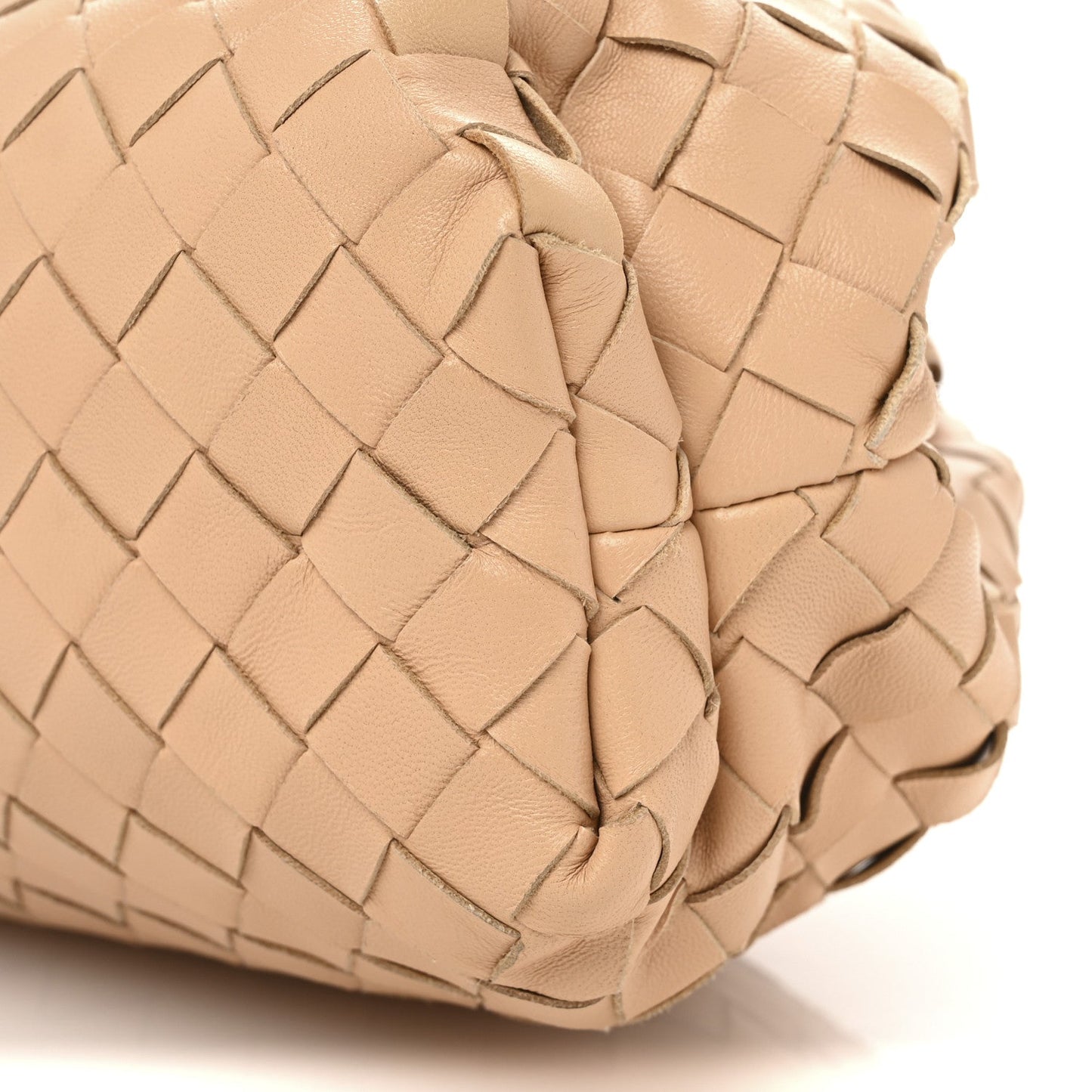 Nappa Maxi Intrecciato The Pouch Oversized Clutch Almond