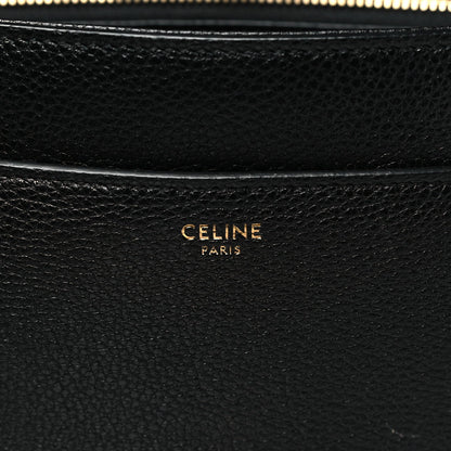 Grained Calfskin Classique 16 Top Handle Bag Black