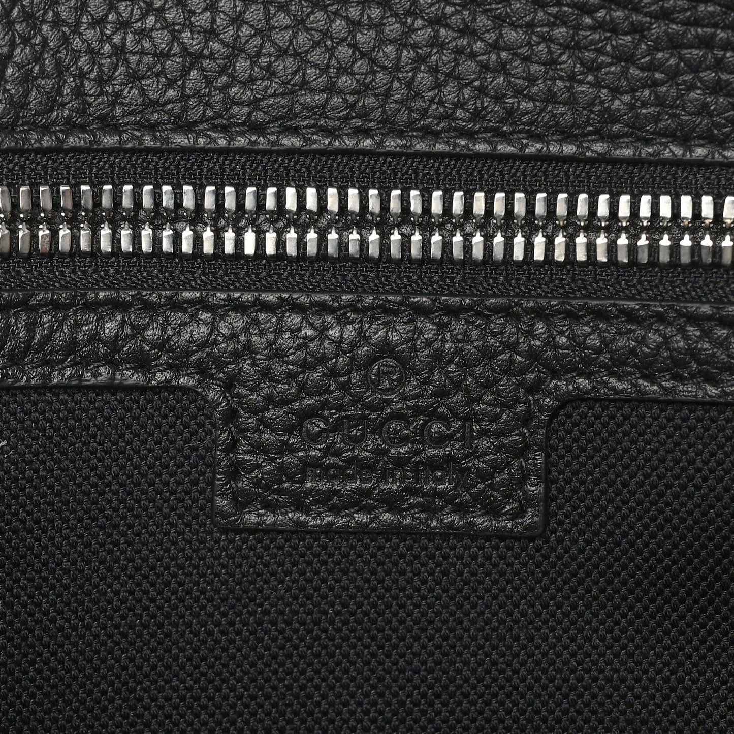 Calfskin Web Medium Business Case Black