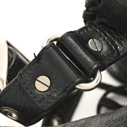Agneau Arena Le Cagole Shoulder Bag XS Black