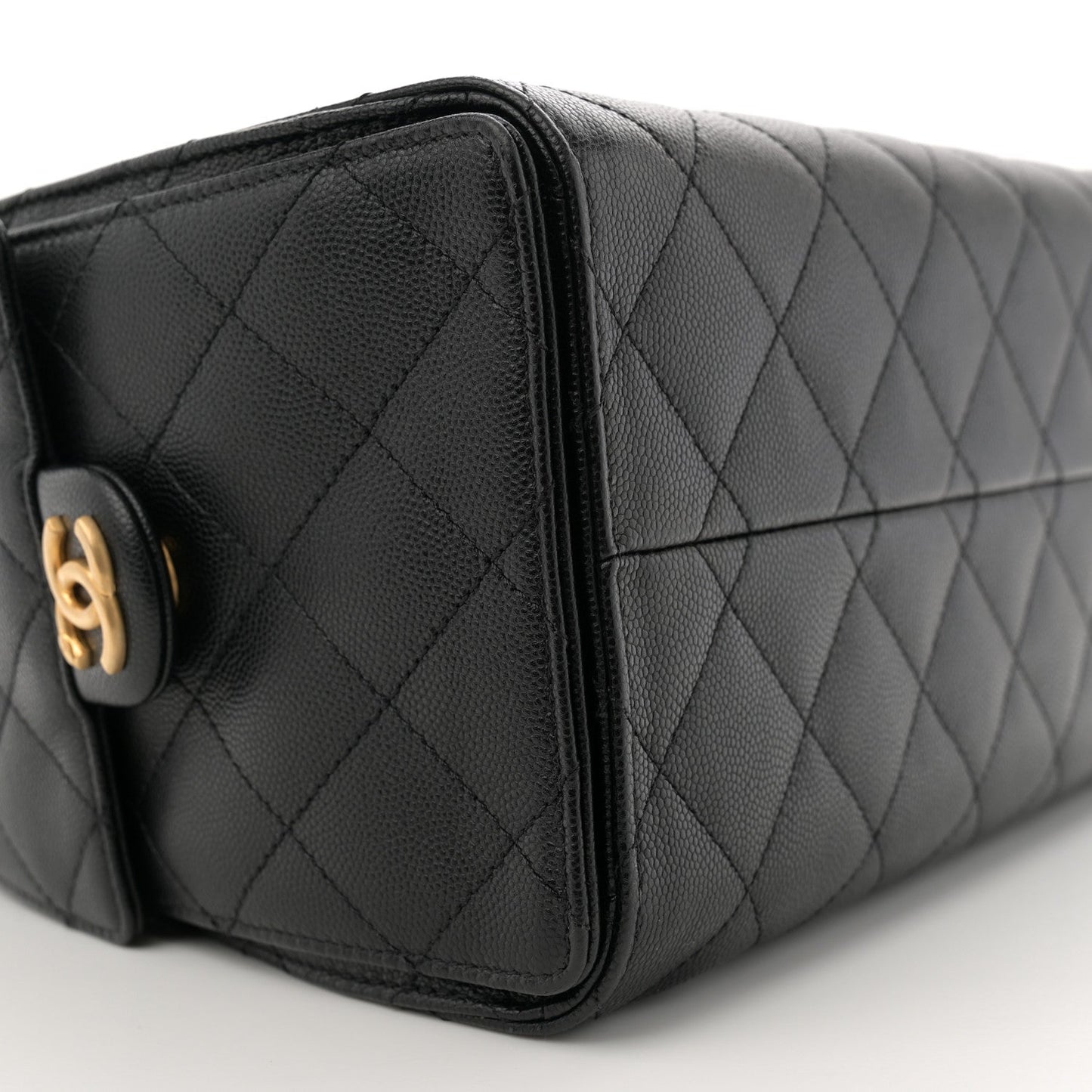 Caviar Quilted Small Chanel 25 Handbag Black