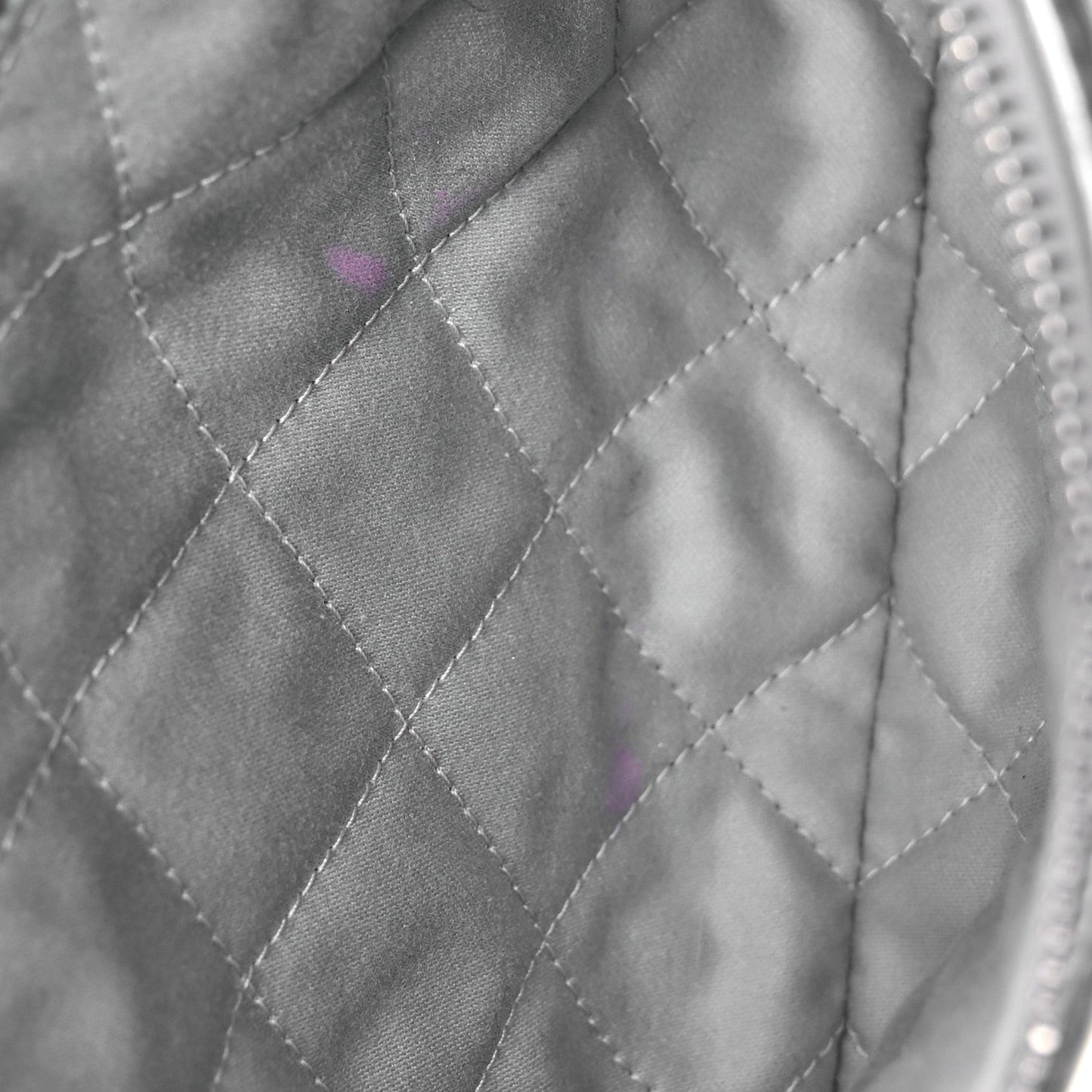 Metallic Calfskin Quilted Small Chanel 22 Silver