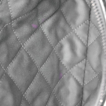 Metallic Calfskin Quilted Small Chanel 22 Silver