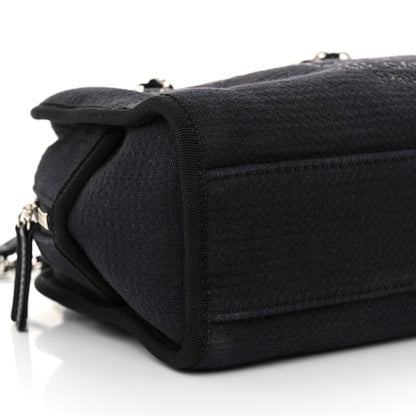 Mixed Fibers Small Deauville Bowling Bag Navy Blue