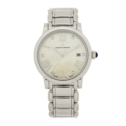 Stainless Steel Diamond Mother of Pearl 38mm Classic Quartz Watch