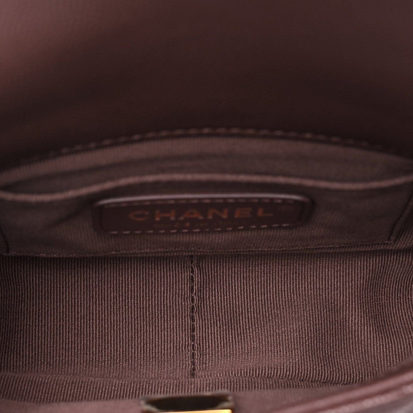 Caviar Quilted Mini Twist Your Buttons Flap Burgundy