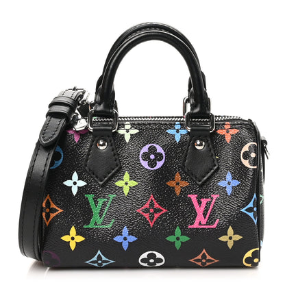 LV X TM Monogram Multicolor Nano Speedy Black
