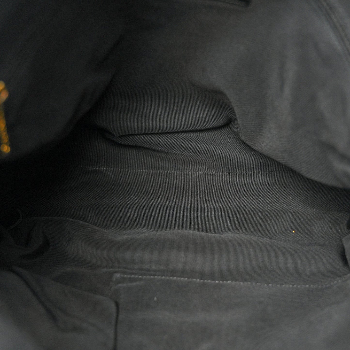 Calfskin Quilted Large Chain Me Hobo Black