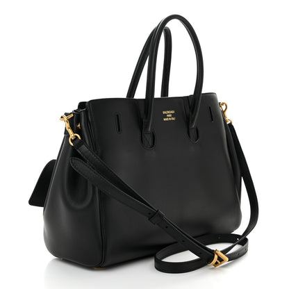 Smooth Calfskin Small Bel Air Carry All Bag Black