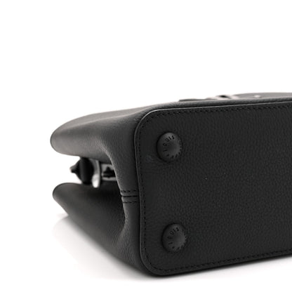 Taurillon Capucines East West MM Matte Black