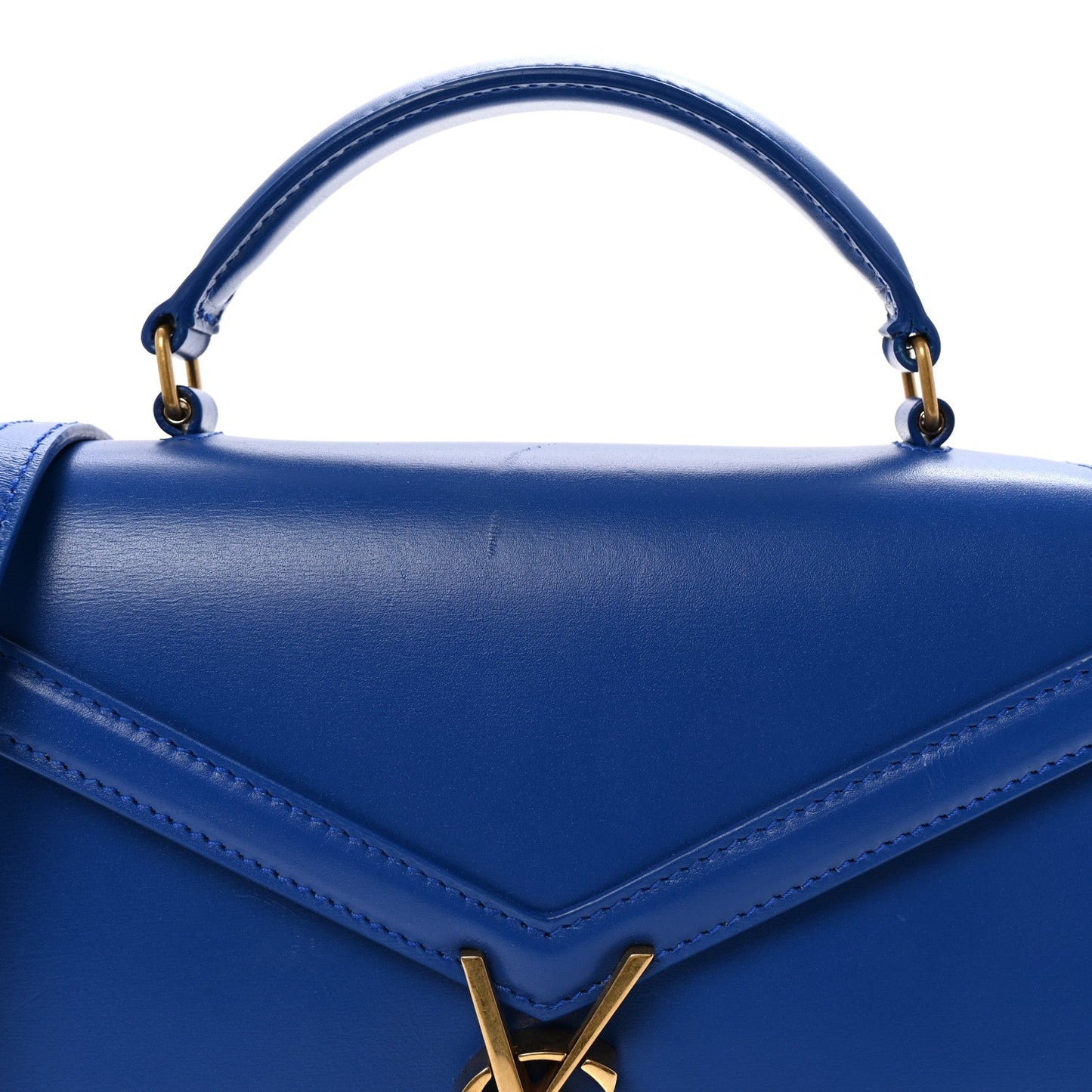Calfskin Mini Classic Monogram Cassandra Top Handle Bag Majorelle
