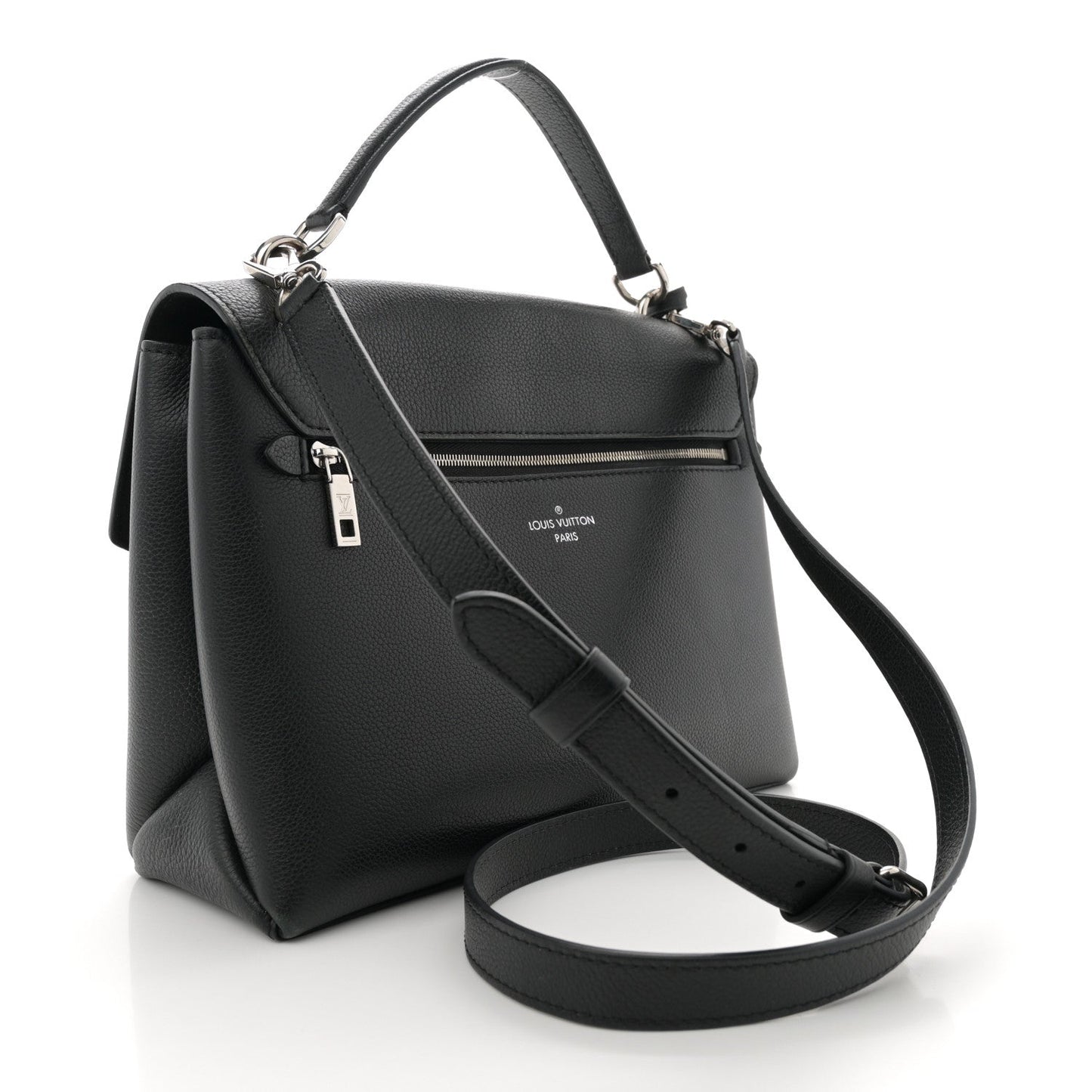 Soft Calfskin My Lockme Top Handle Black