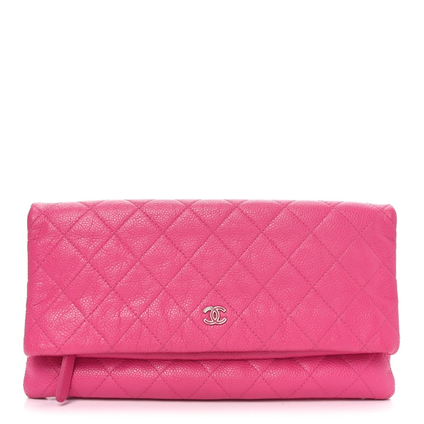 Caviar Quilted CC Beauty Clutch Pink