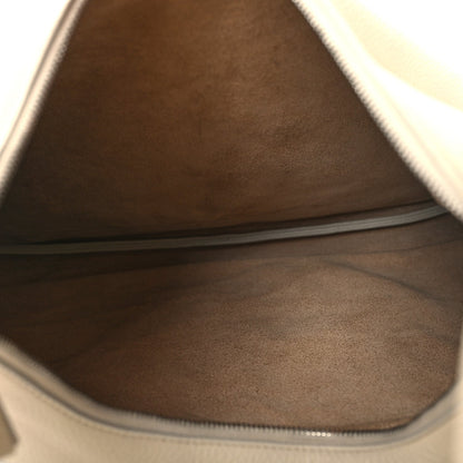 Grained Calfskin Medium Everyday Shoulder Bag Ivory
