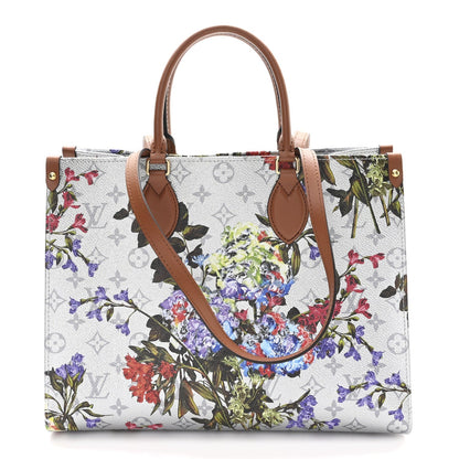 Metallic Monogram LV Garden OnTheGo MM Silver