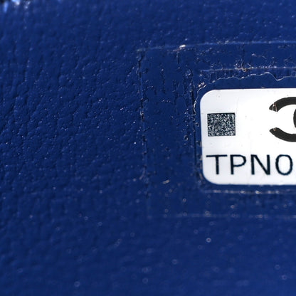 Tweed Quilted Afternoon Tea Top Handle Vanity Case With Chain Purple