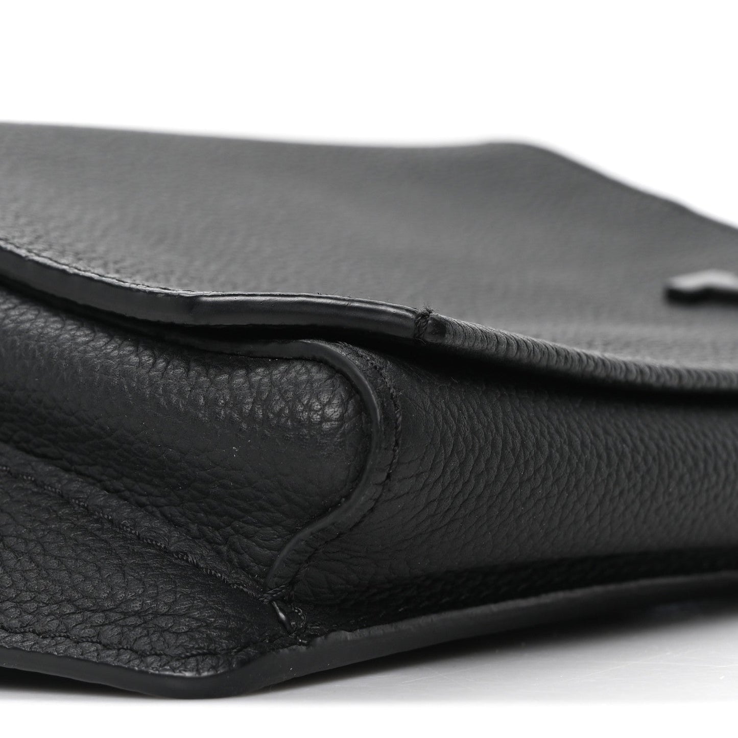 Grained Calfskin Aerogram Takeoff Sling Black