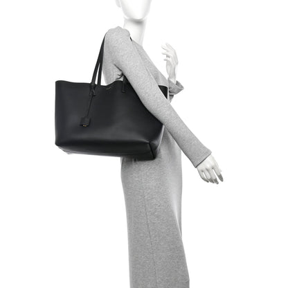 Calfskin Large Shopping Tote Black