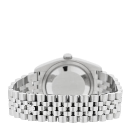 Stainless Steel 18K White Gold Diamond 36mm Oyster Perpetual Datejust Watch Silver 116234