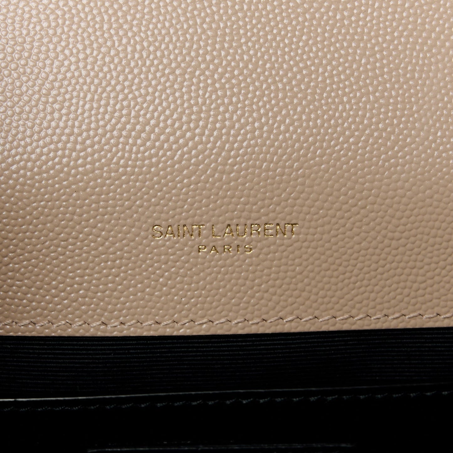 Grain De Poudre Textured Mixed Matelasse Medium Triquilt Monogram Satchel Dark Beige