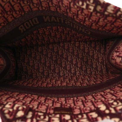 Oblique Large Book Tote Burgundy Multicolor
