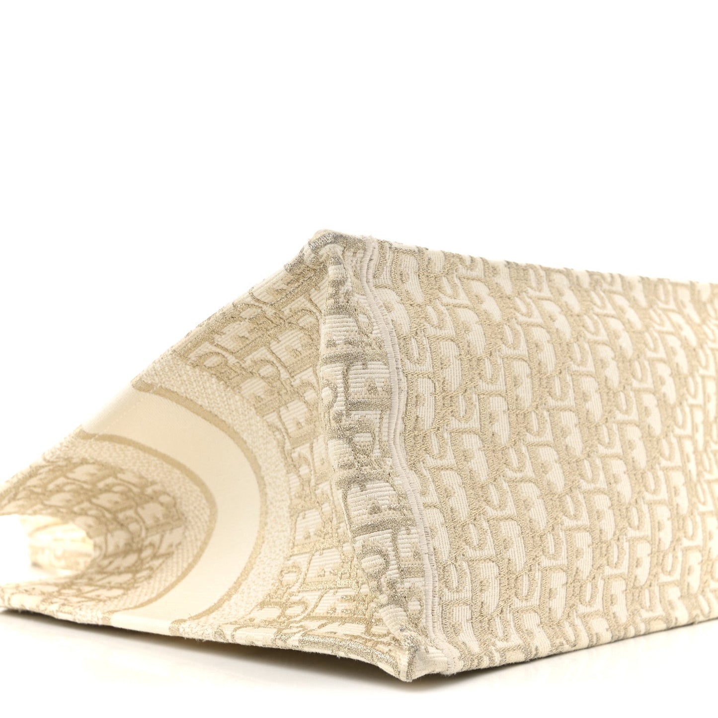 Oblique Medium Book Tote Gold Multicolor