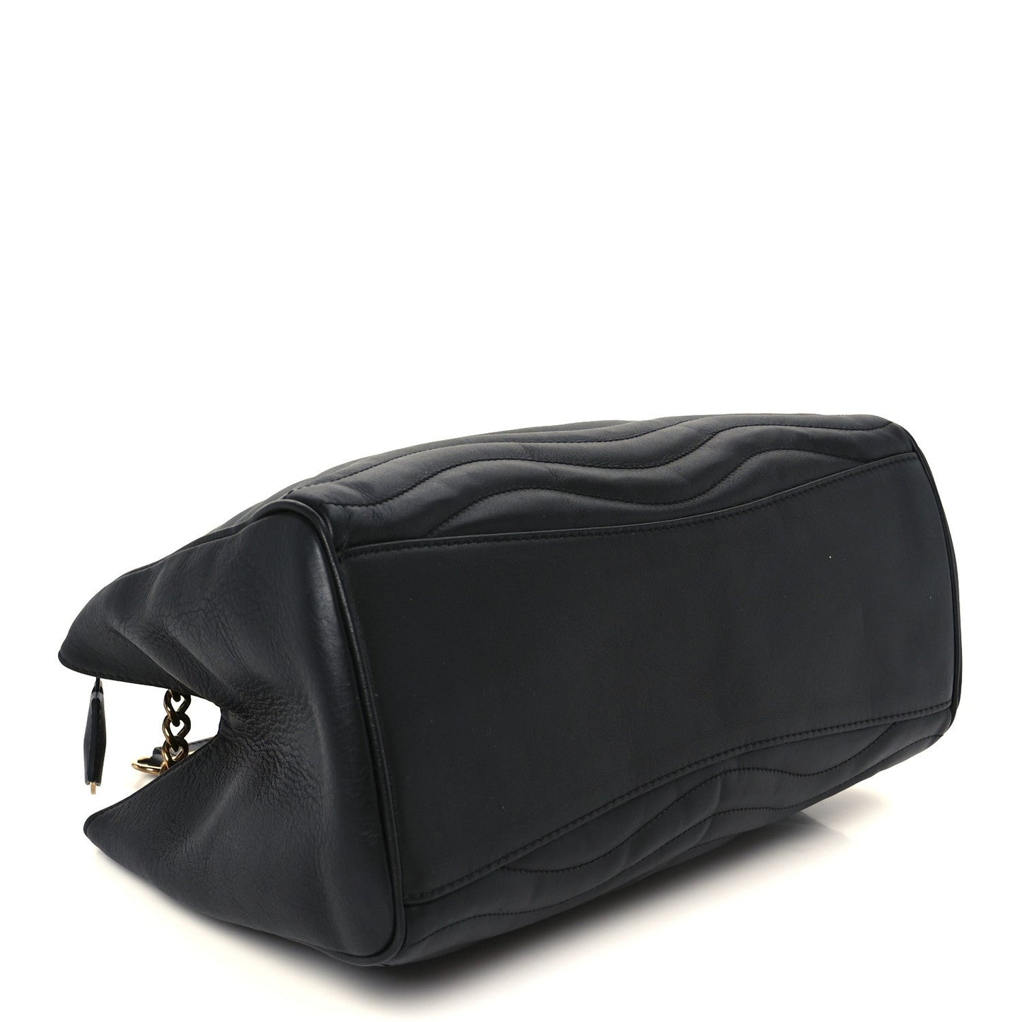 Calfskin New Wave Chain Tote Black