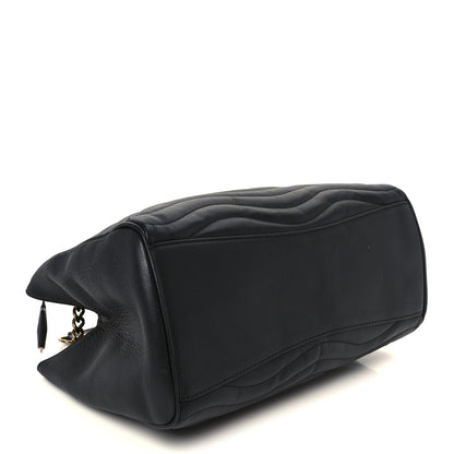 Calfskin New Wave Chain Tote Black