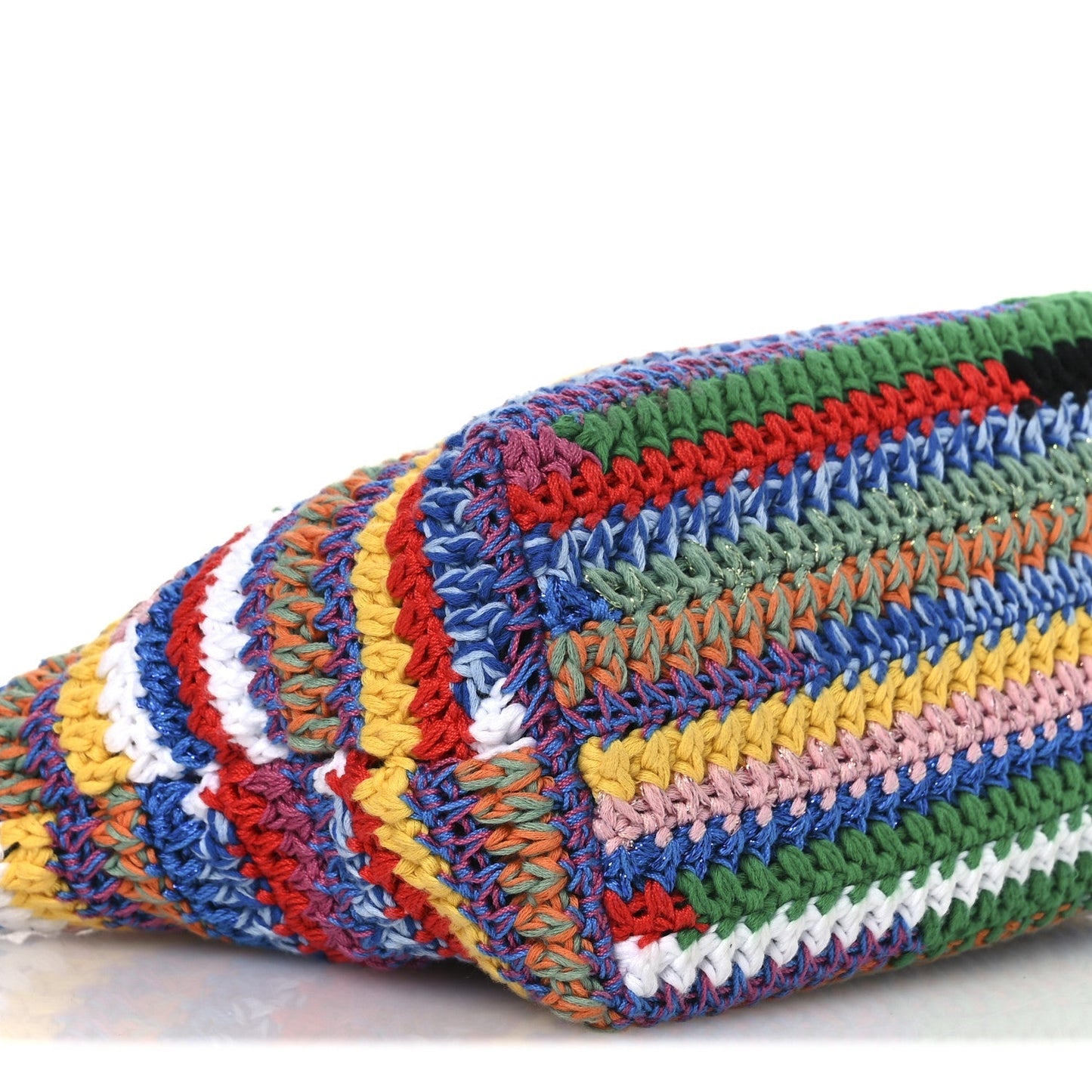 Fabric Crochet Pouch Multicolor