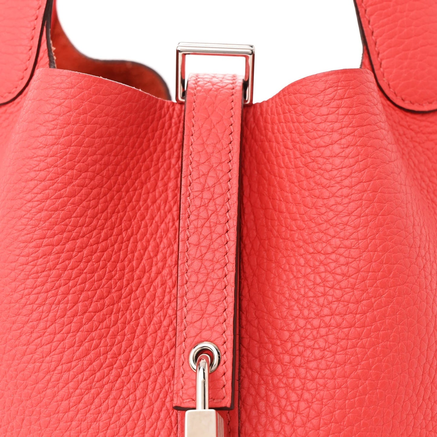 Taurillon Clemence Picotin Lock 22 MM Rouge De Coeur