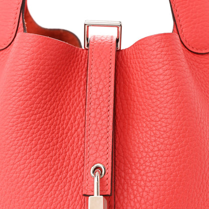 Taurillon Clemence Picotin Lock 22 MM Rouge De Coeur