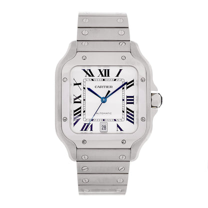 Stainless Steel 39.8mm Santos De Cartier Automatic Watch
