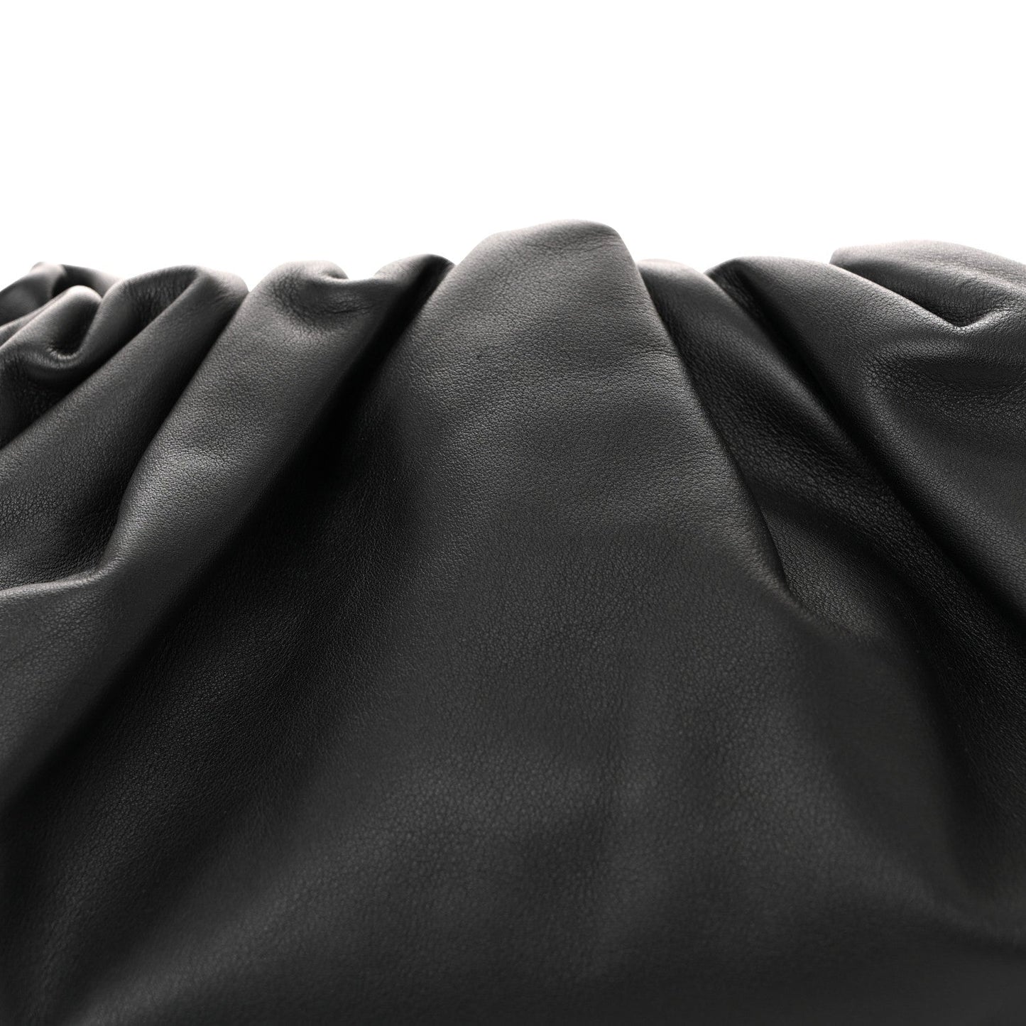 Smooth Butter Calf The Pouch Oversized Clutch Black
