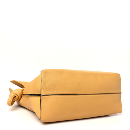 Calfskin Large Flamenco Knot Bag Sahara