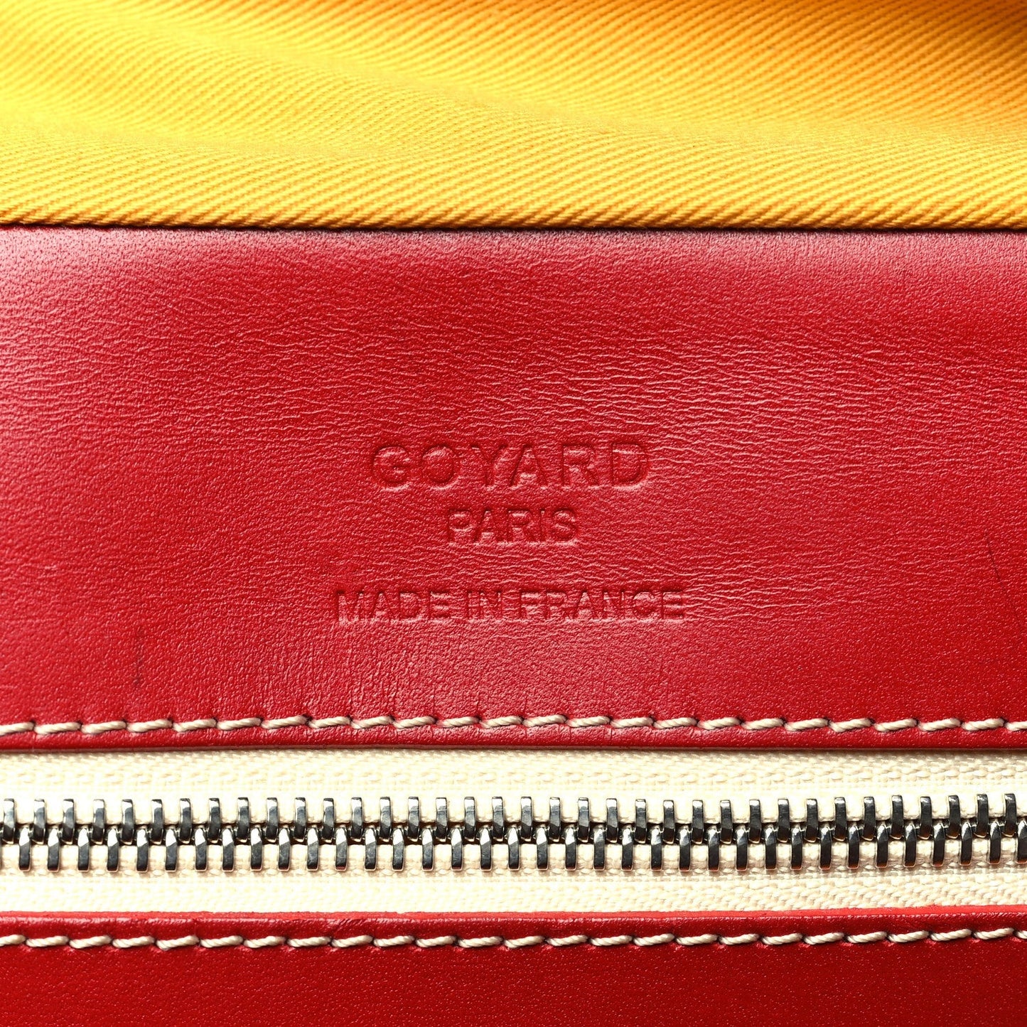Goyardine Ambassade MM Briefcase Red