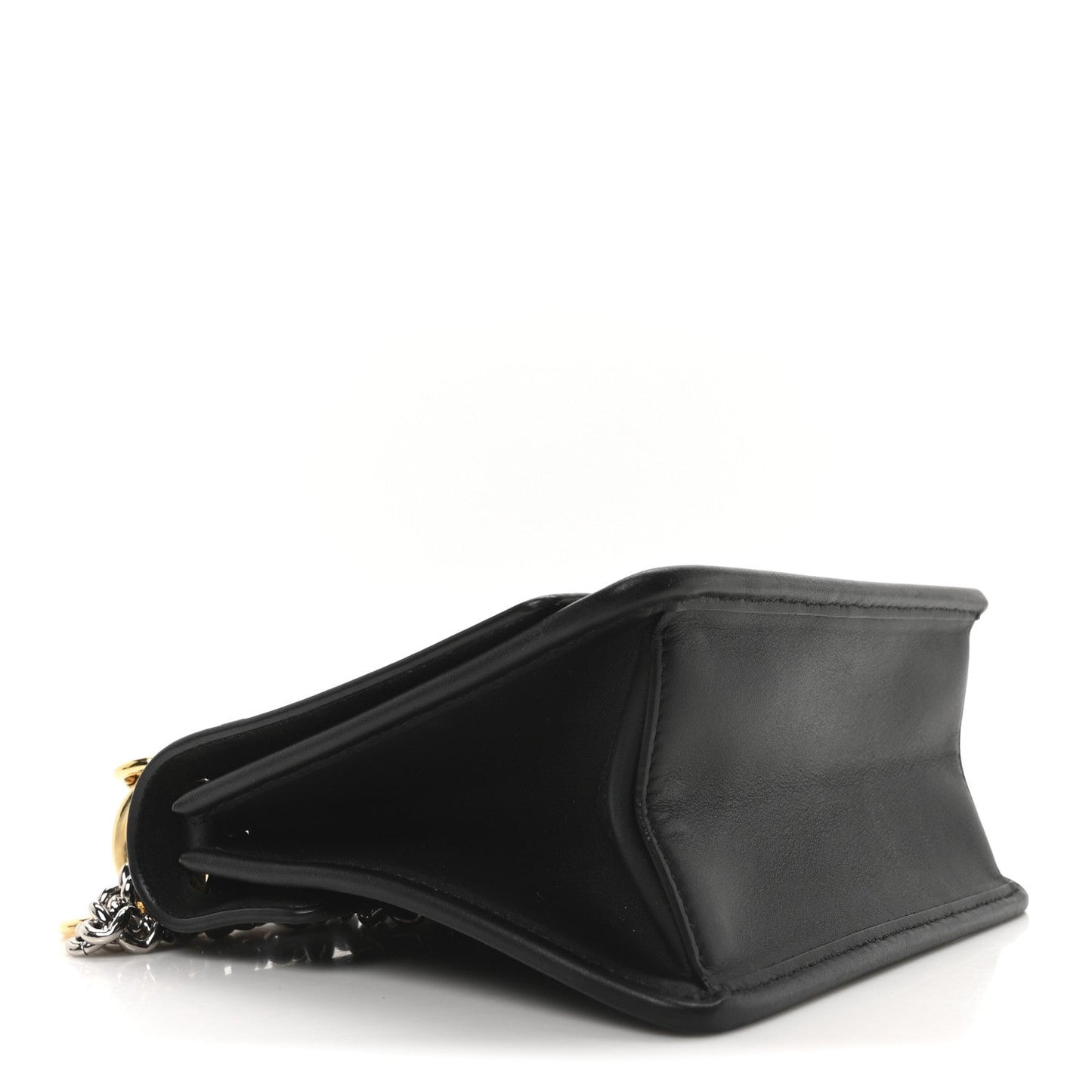 Vitello Century Velvet F is Fendi FF Small Kan I Shoulder Bag Black Tobacco
