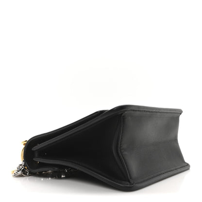 Vitello Century Velvet F is Fendi FF Small Kan I Shoulder Bag Black Tobacco