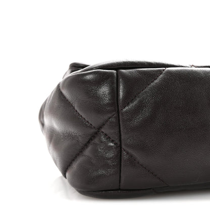 Lambskin Quilted Medium Chanel 19 Flap Dark Brown
