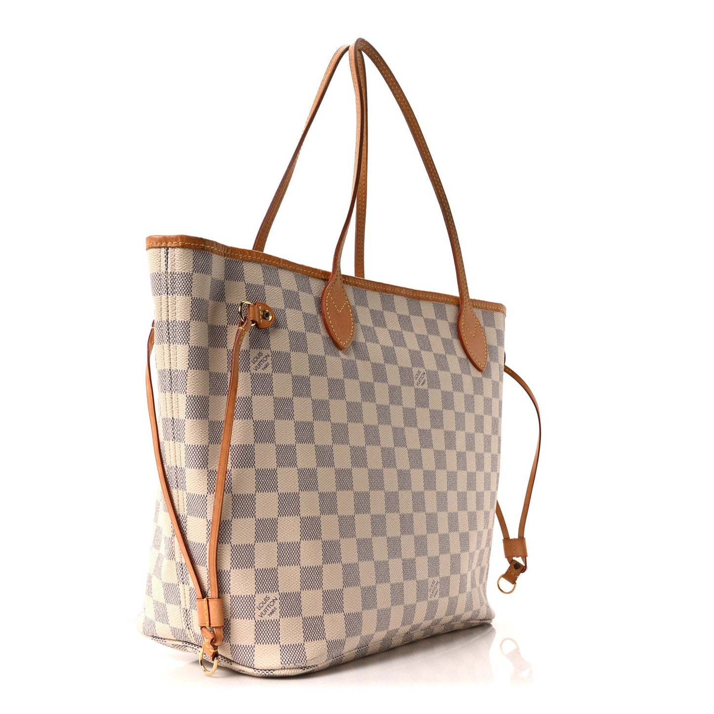 Damier Azur Neo Neverfull MM Rose Ballerine
